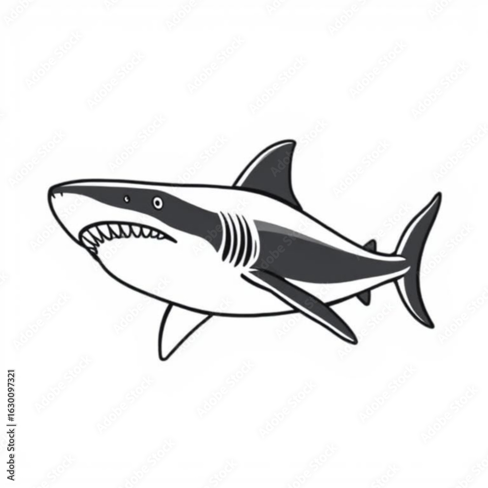 Obraz premium Megalodon Animal Icon