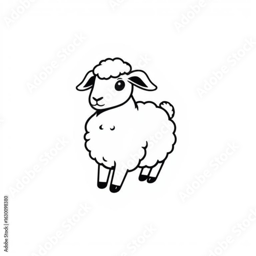 Mini Lop Animal Icon (Black)