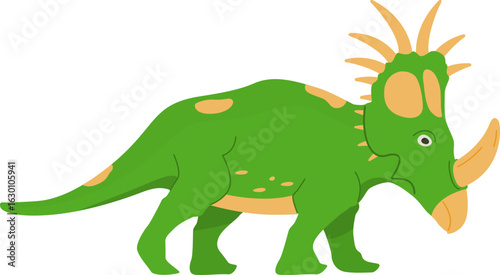 Cute dinosaur triceratops cartoon