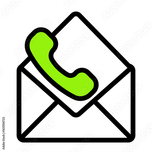 Customer Support Inquiry Icon from Communication Collection (Outline Color Lineal Style)