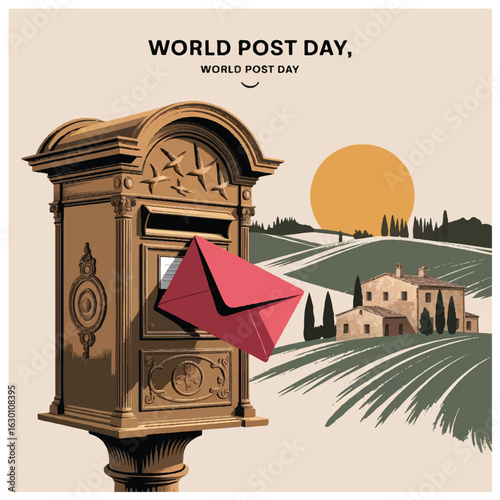 Celebrating global postal services ensuring communication delivery access connection worldwide every single day
