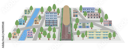 街並みのイラスト