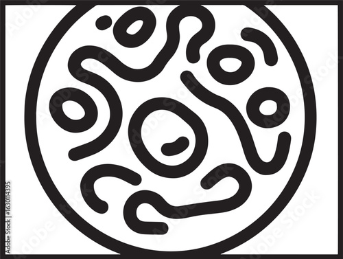 Spicy dal makhani icon in flat elegant 2D style