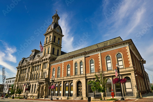 The Wayne County Courthouse in Wooster, Ohio. USA 2025