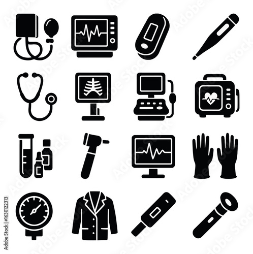 Celebration icons: balloons, gifts, cake, drinks, music for party theme