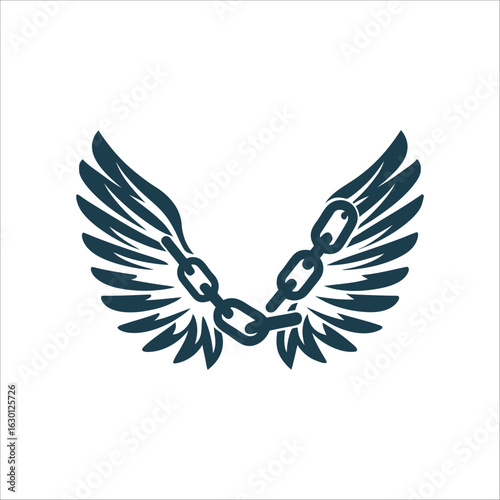 Breaking Chains: Freedom and Recovery Symbol Substance Recovery A chain link breaking into wings