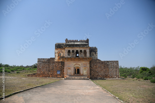 Photography Wide-angle photograph of Chaube Mahal inside the historic Kalinjar Fort, Uttar Pradesh, India