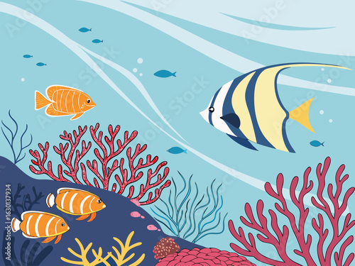 seamless pattern with fishes