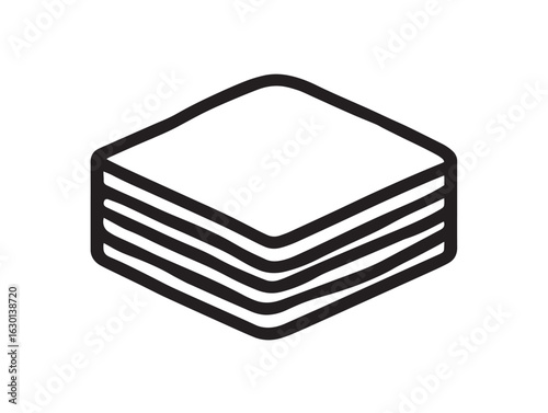 Tasty grilled cheese sandwich icon in outlined vector format