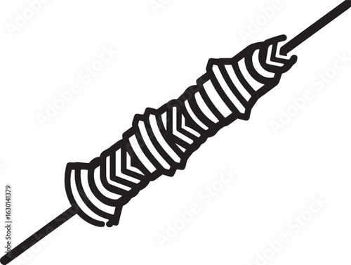 Clean vector icon of flavorful Haitian Griot