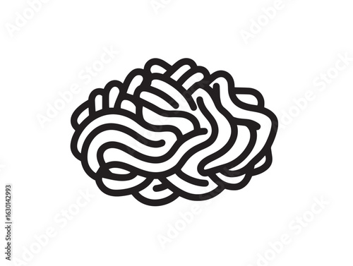 Delicious hash browns meal icon in outlined vector