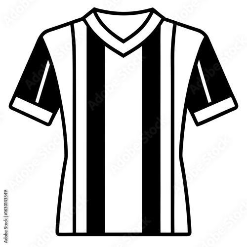 Football Jersey Vector | Generative AI Linocut Silhouette Design for Microstock

