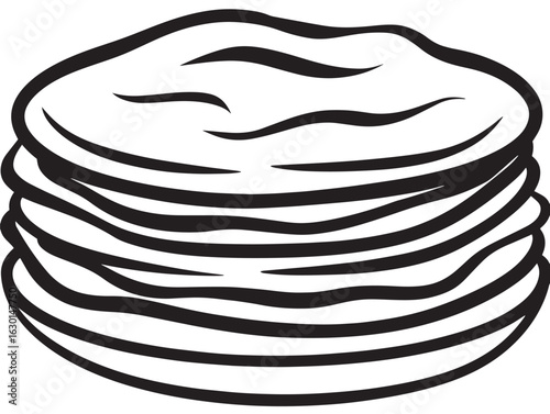Middle Eastern hummus icon in clean 2D design