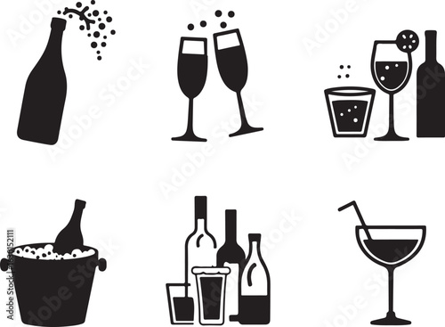 Celebrate with festive drinks, champagne, wine, and cocktails