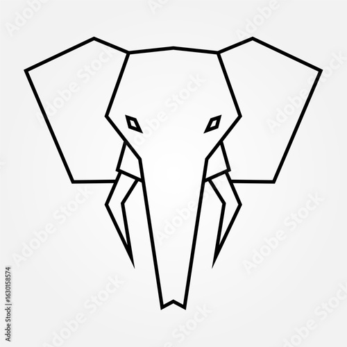 elephant icon symbol illustration vector eps10 logo template design
