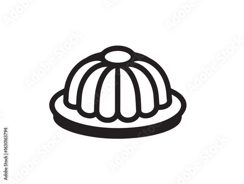Traditional Indian ladoo sweet in vector drawing