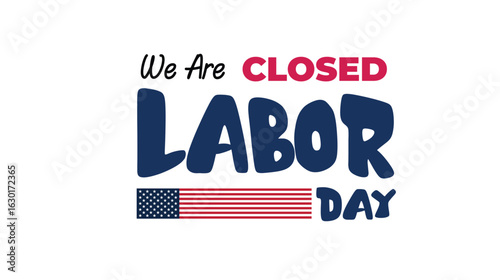 Happy Labor day USA poster for story, card, banner, vector illustration background