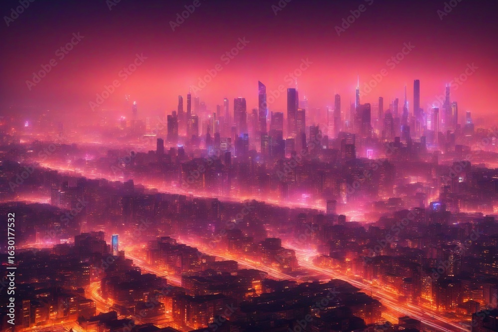 Obraz premium city at night