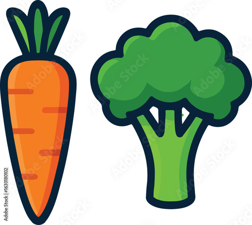 vector illustration of vegetables
