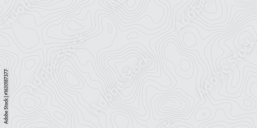 "Minimalistic light gray topographic map background with contour lines. Abstract elevation pattern ideal for geolocation themes, maps, infographics, or modern design textures"