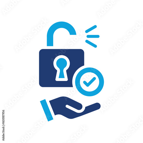 Access Granted glyph color icon
