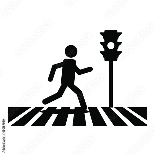 Pedestrian crossing sign
