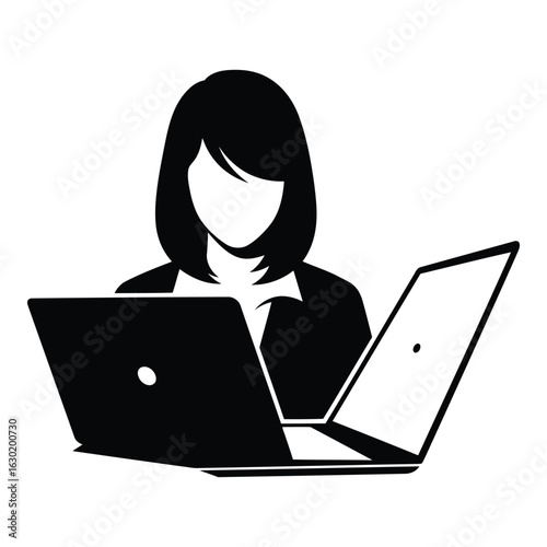 Businesswoman at Laptop