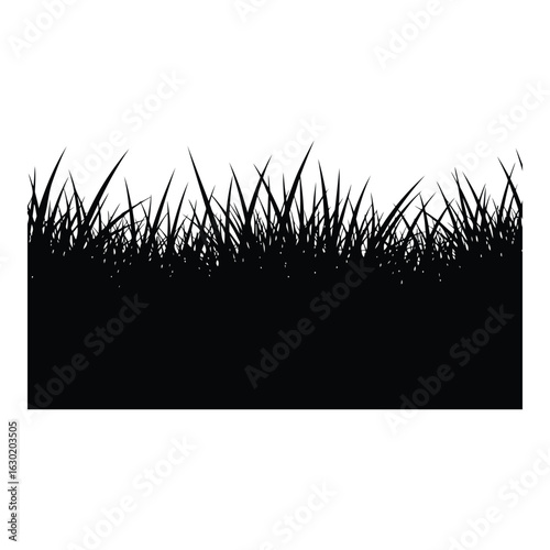 Black Grass Silhouette