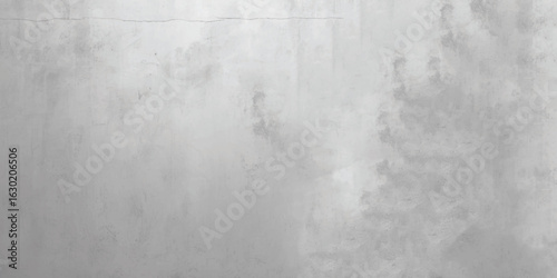 White cement wall in retro concept. Old concrete background for wallpaper or graphic design. Blank plaster texture in vintage style. Modern house interiors that feel calm and simple.