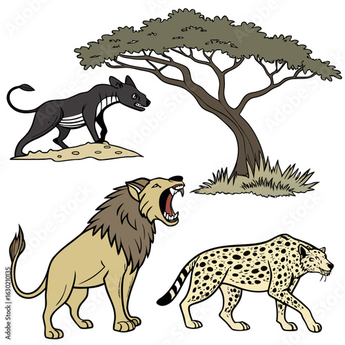cheetah and lioness