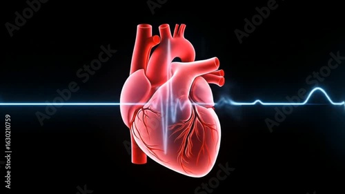 human heart anatomy model