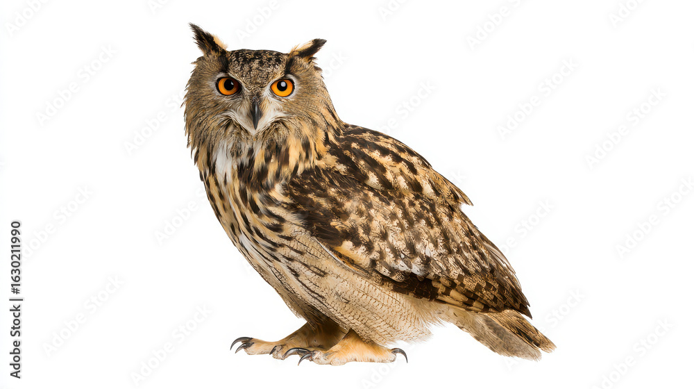 Naklejka premium Eurasian Eagle-Owl Majestic Pose
