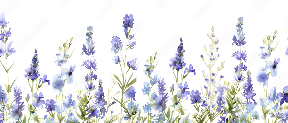 Fototapeta premium blue flowers in the grass