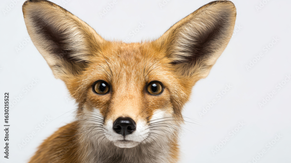 Fototapeta premium Attentive Fox Listening Intently