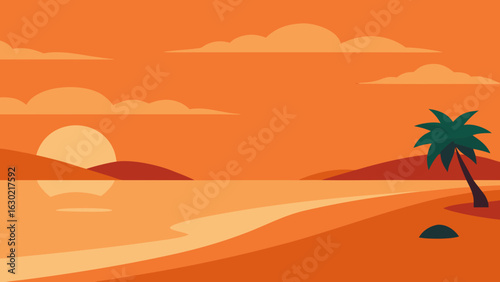 twilight sky forest treetops background