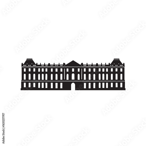 Palace of Versailles Silhouette Vector