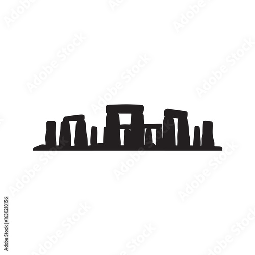 Stonehenge Silhouette Vector