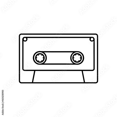 cassette tape icon vector