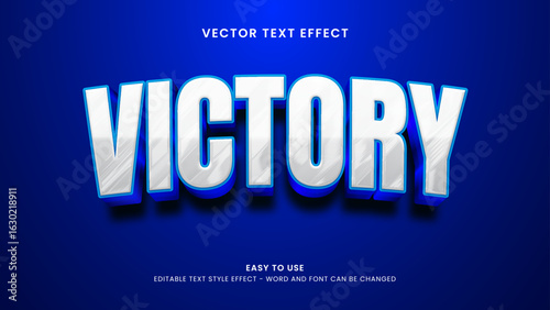 victory editable text effect