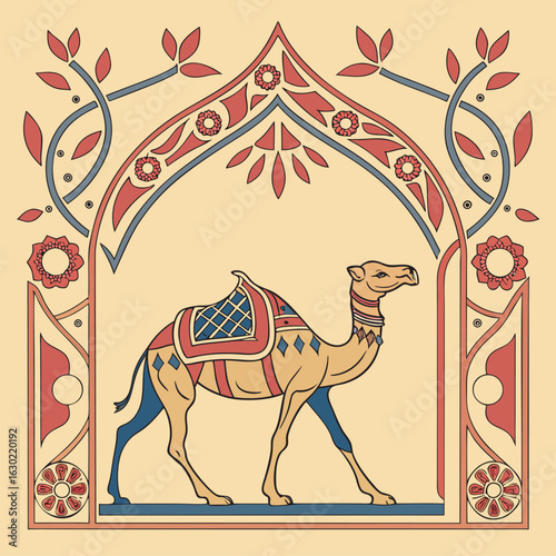 Arabian Camel Photo Frame.eps