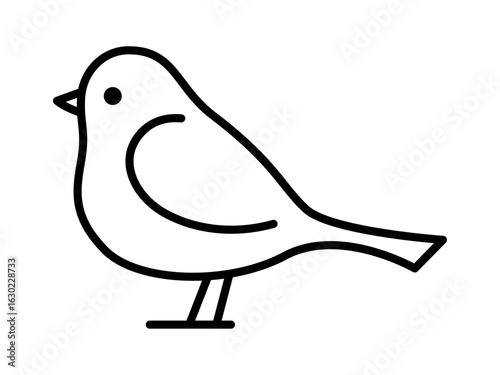シンプルな鳥のアイコン