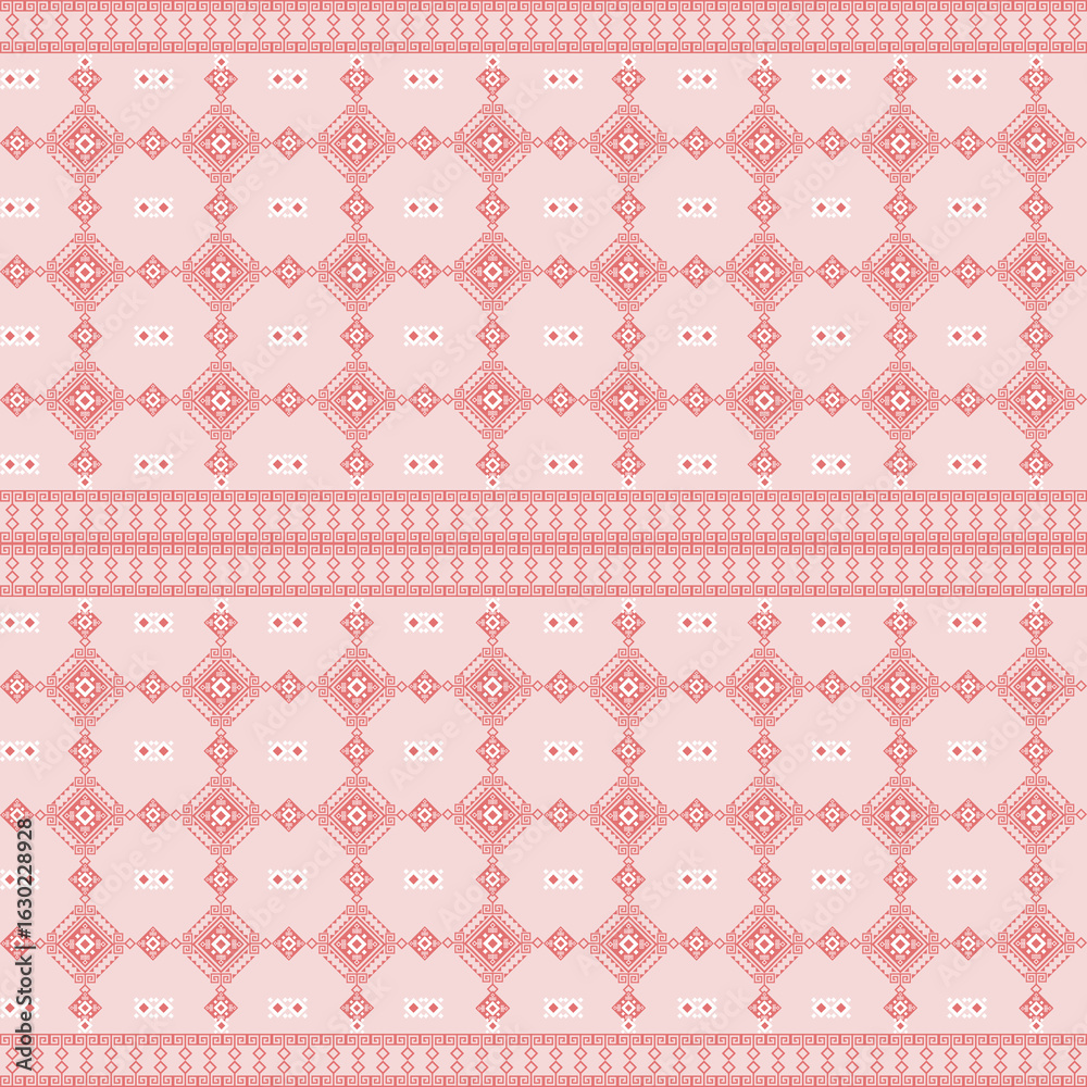 Seamless Thai boho pattern in soft pink tones. Ideal for textiles, wallpapers, crafts, and digital projects. A gentle fusion of tradition and bohemian elegance. Seamless Thai boho pattern in soft pink tones. Ideal for textiles, wallpapers, crafts, and digital projects. A gentle fusion of tradition and bohemian elegance.