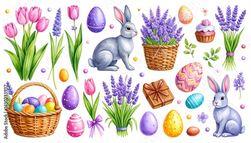 Easter themed illustrations