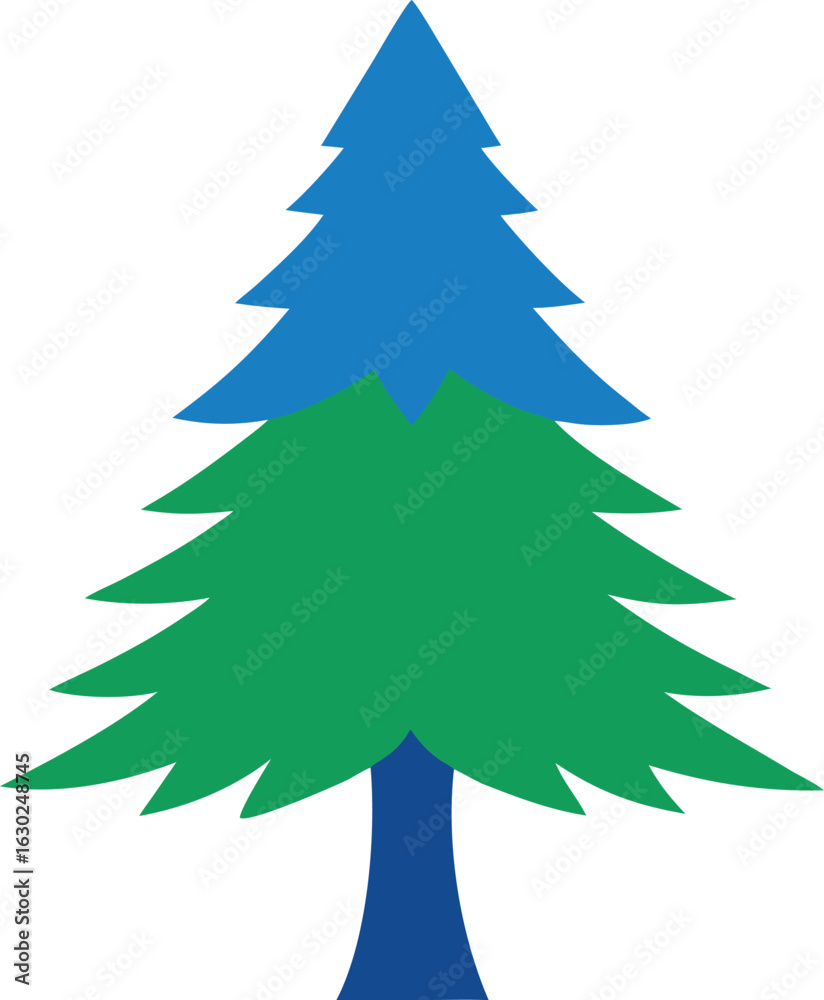 Obraz premium Colorado blue spruce isolated on white background, high-resolution evergreen tree image for botanical, landscaping, Christmas, nature, and seasonal themes – royalty-free stock photo