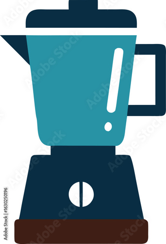 Blender machine icon on white background, kitchen appliance illustration, electric blender symbol, food processor icon, cooking equipment vector, smoothie maker graphic, isolated kitchen tool design