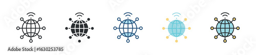 Internet Of Things Icon Set Multiple Style Collection