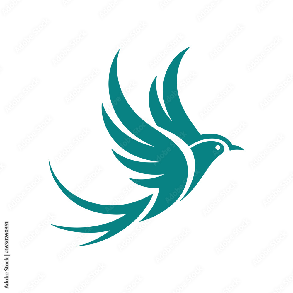Fototapeta premium Modern and minimalist vector and abstract logo Unique bird logo