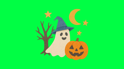 Crédence de cuisine  Halloween ghost with pumpkin  © Rawpixel.com