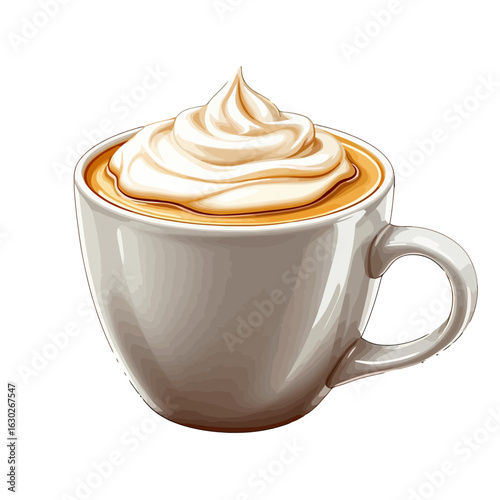 A delightful assortment of hot and cold coffee drinks including espresso, cappuccino, latte, iced coffee, and refreshing beverages served in mugs and glasses, perfect for café menus, beverage advertis