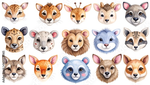 Fototapeta Naklejka Na Ścianę i Meble -  Cute animal portraits